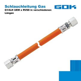 GOK Gas Hose Propane 1/4 lks x 8 mm