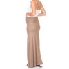 My Bump Women's High Waisted Floor Length Maternity Maxi Skirt