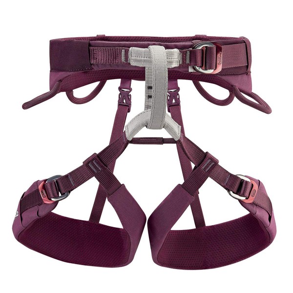 Petzl LUNA Women's Harness - Adjustable Rock and Ice Climbing Harness for Single and Multi-Pitch Climbs - Violet - S