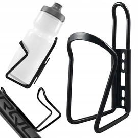 Aluminium Bicycle Bottle Cage – Lightweight and Durable | Water Bottle Holder – Universal and Resistant Bottle Basket | 500 ml Bottles – 1500 ml – World Bike, MTB, BMX, Road (Black)