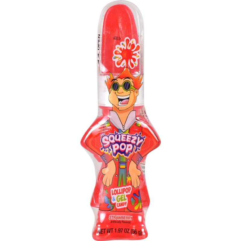 Koko's Mr. Squeezy Pop Lollipop Candy, 1.97 oz (56 g)