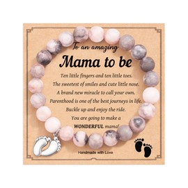 FYUKISS New Mom Gifts for Women, Pregnancy Gifts for First Time Moms, Unique Gifts Idea Bracelet Jewelry Present for Mama Mothers Day