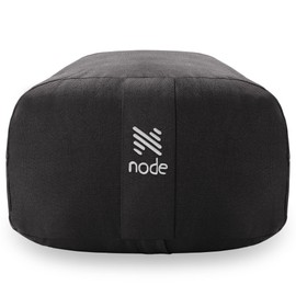 Node Fitness Yoga Meditation Cushion, 25" x 12" Rectangular Bolster with Organic Cotton Cover - Natural
