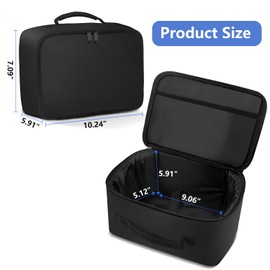 VGKE Projector Bag for Projector and Accessories 26cm x 18cm x 15cm Black