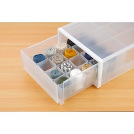 Shoe Organizing Cup, Clear, M Size (2.9 x 2.9 x H 3.1 inches (7.4 x 7.4 x 8 cm), Pack of 3