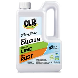 CLR Free & Clear, No Dyes or Fragrances, Gentle Lime and Bathroom Descaler, Removes Hard Water Stains and Rust Deposits - Amazon Exclusive