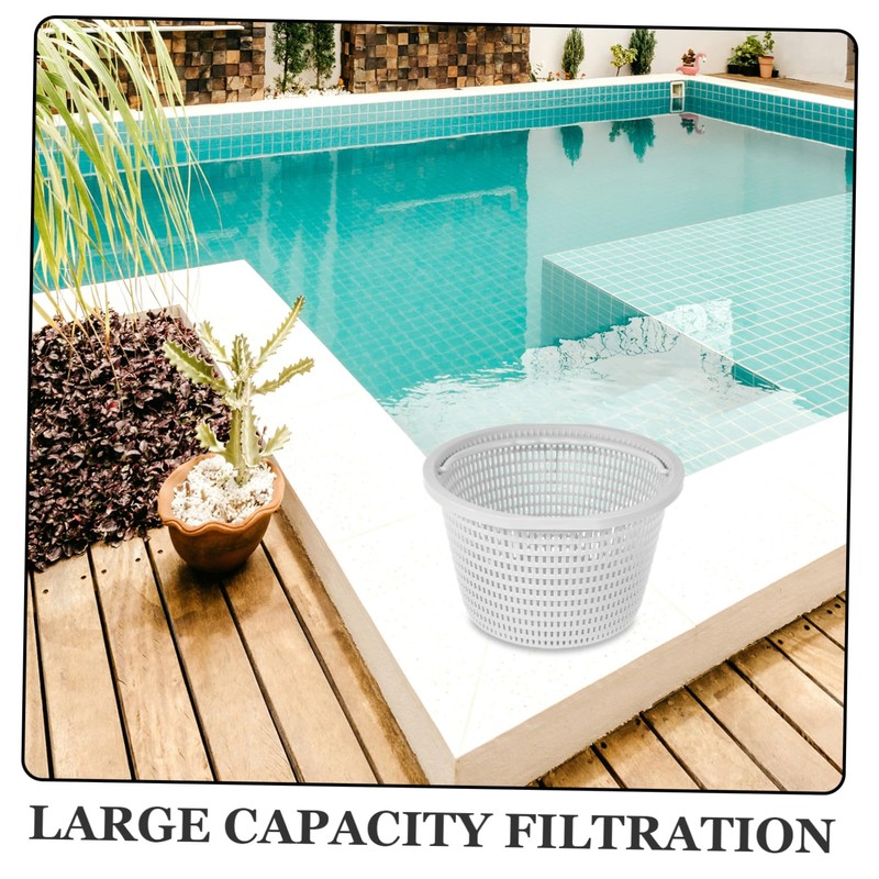 Mipcase Swimming Pool Filter Basket Plastic Skimmer Basket for Easy