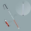 Carbon Fiber Folding Blind Walking Stick with Rolling Tip (One
