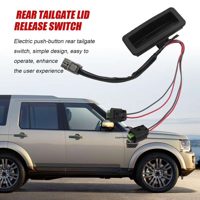 MospdyGear LR073594 Car Boot Rear Tailgate Lid Release Switch, Replacement