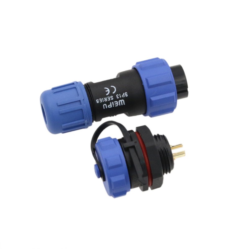 HangTon SP13 2 Pin Waterproof Electrical Connector, Male Female Cable