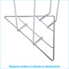 SSWBasics Chrome Clothing Hanger Holder (Fits 50-75 Hangers) – Lightweight