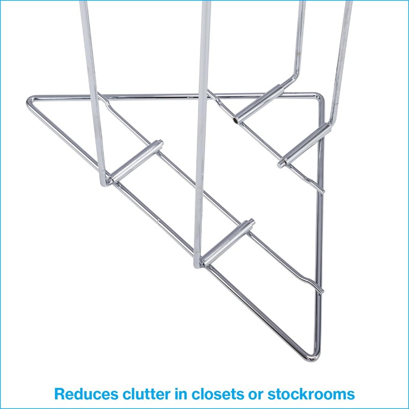 SSWBasics Chrome Clothing Hanger Holder (Fits 50-75 Hangers) – Lightweight