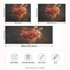 ALAZA Red Rose Flower Fire Satin Pillowcase Standard Size Pillow