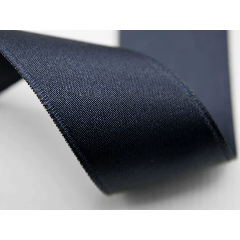 Furlanis - Nastro Doppio Raso, Tessuto Italiano - Blu Notte,