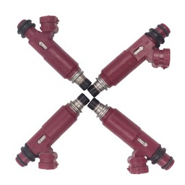 JESBEN 195500-3310 FJ584 4pcs Set Fuel Injector Nozzle 4 Holes Replacement for Mazda Miata 1.8L-L4 1999-2000 BP4W-13-250