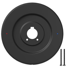 Escutcheon Replacement for Single Handle Tub and Shower Faucet, Compatible with Moen 16090 Chateau Collection Trim, Matte Black