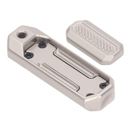 VBESTLIFE Metal Push Slider, Adult Fidget Toys Stress Relief, Office Desk Toys Birthday Gifts, Magnetic Metal Fidget Toys (Silver)