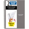 Five Star Cuaderno Espiral 2 Temas 100 Hojas Rayado Universitario