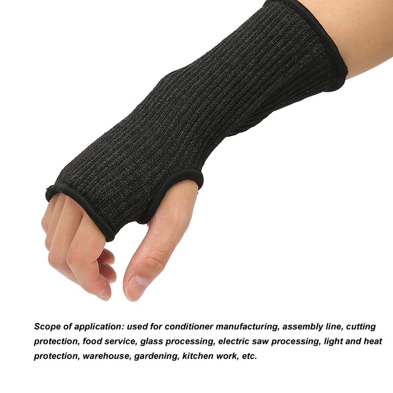 4Pcs Cut Resistant Sleeves Level 5 Protection Thumb Slot Design