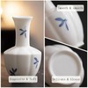 Ceramic Vase, 5.51 Inch White Small Vase, Modern Decorative Vase