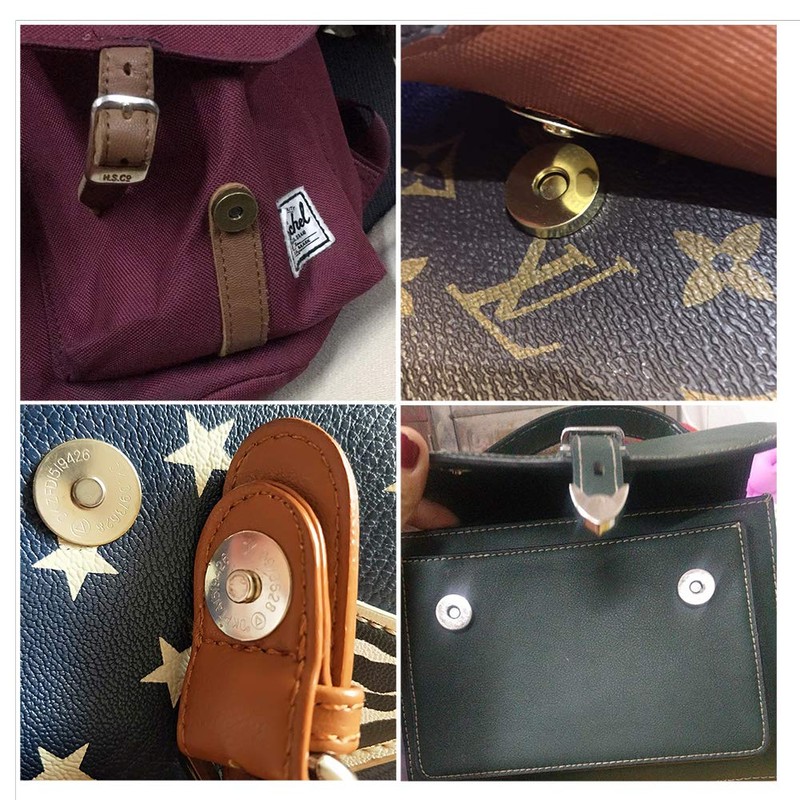 Aligle 50 Sets Magnetic Purse Snap Clasps Button/Great for Closure