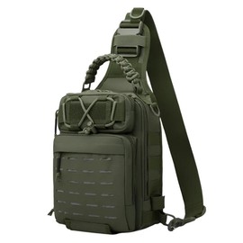 Fishing Tackle Bag - EDC Sling Bag - Color: Khaki