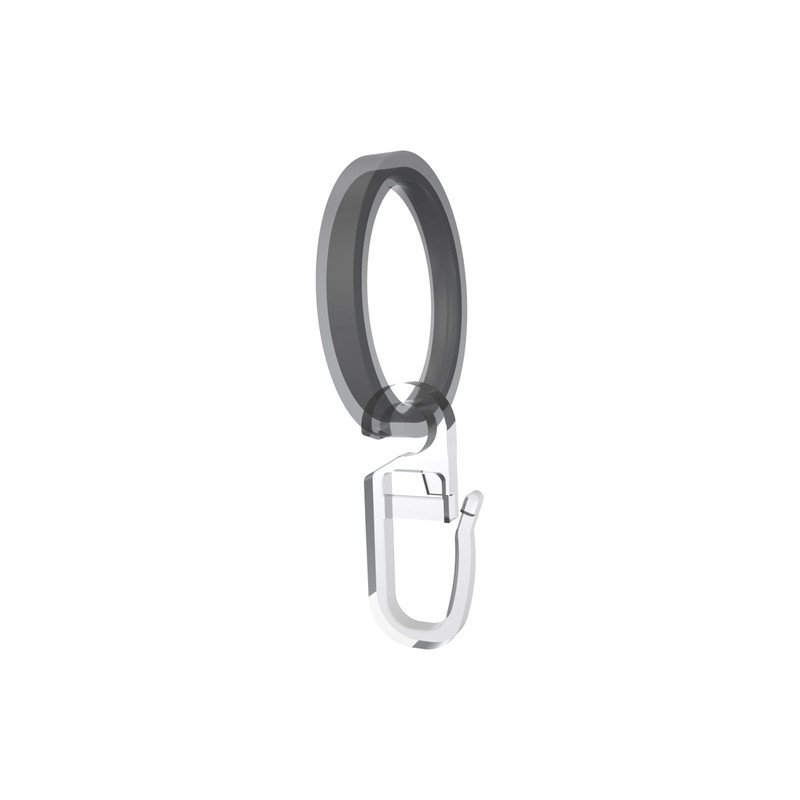 Interdeco Folding Hooks with Eyelet 6.2 mm Diameter, Clip Over