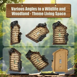 GEEKIA Black Bear Single Toggle Switch Cover Wall Plate for Cabin Lodge Style Home Decor | Ideal for Nature and Wildlife Lover