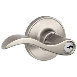 Dexter by Schlage J54SEV619 Seville Keyed Entry Lever, Satin Nickel