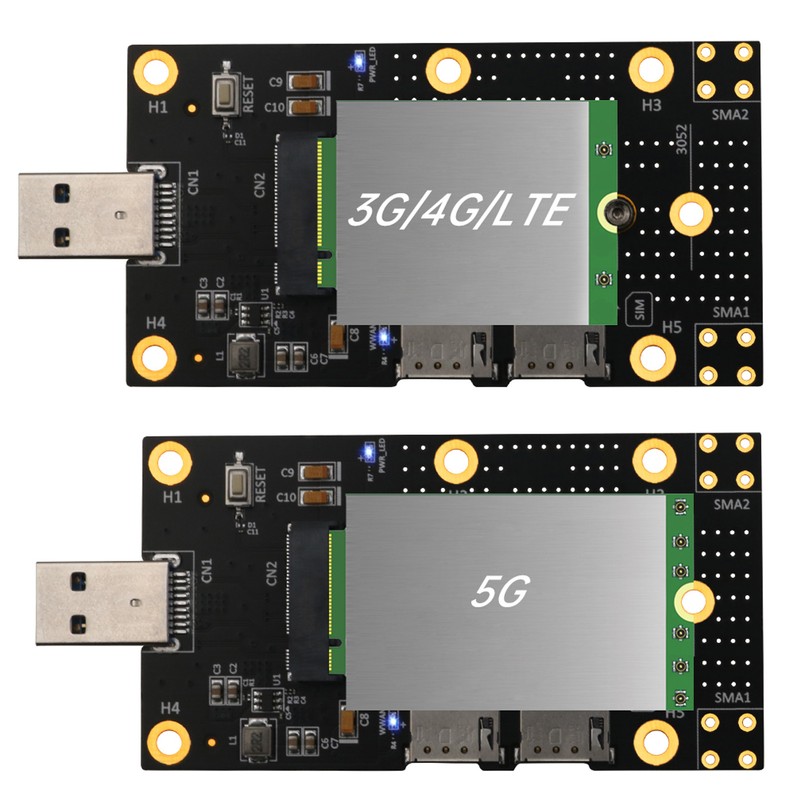 M.2 to USB 3.0 Adapter Push Connector for Dual SIM