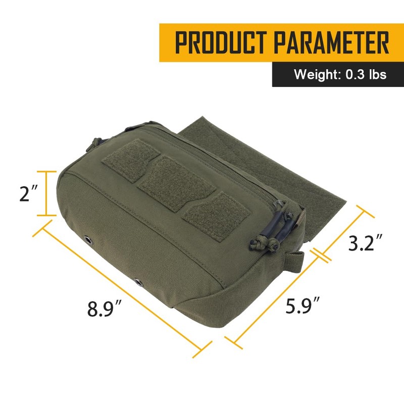IDOGEAR Tactical Drop Dump Pouch Dangler Pouch Vest Admin Pouch
