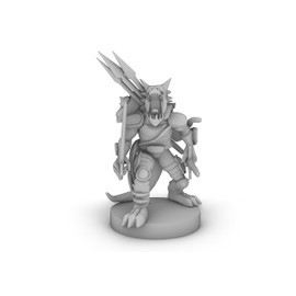 Kobold Weapon Master Tabletop DND Gaming Miniature