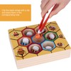 Fun Bee Picking Toy Kids Hand Grasping Training Wooden Games