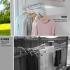 ZMBESUP Laundry Drying Rack Collapsible, Wall Mounted, Clothes Drying Rack,