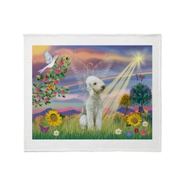 CafePress Cloud Angel Bedlington Throw Blanket Super Soft Fleece Plush Throw Blanket, 60"x50"