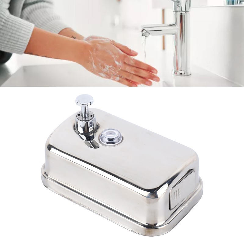 Soap Dispenser Stainless Steel Wall Mounted Manual Soap Dispenser for