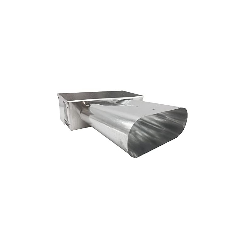 HVAC Premium Double Oval Stack Head 6" Throat Duct Fitting