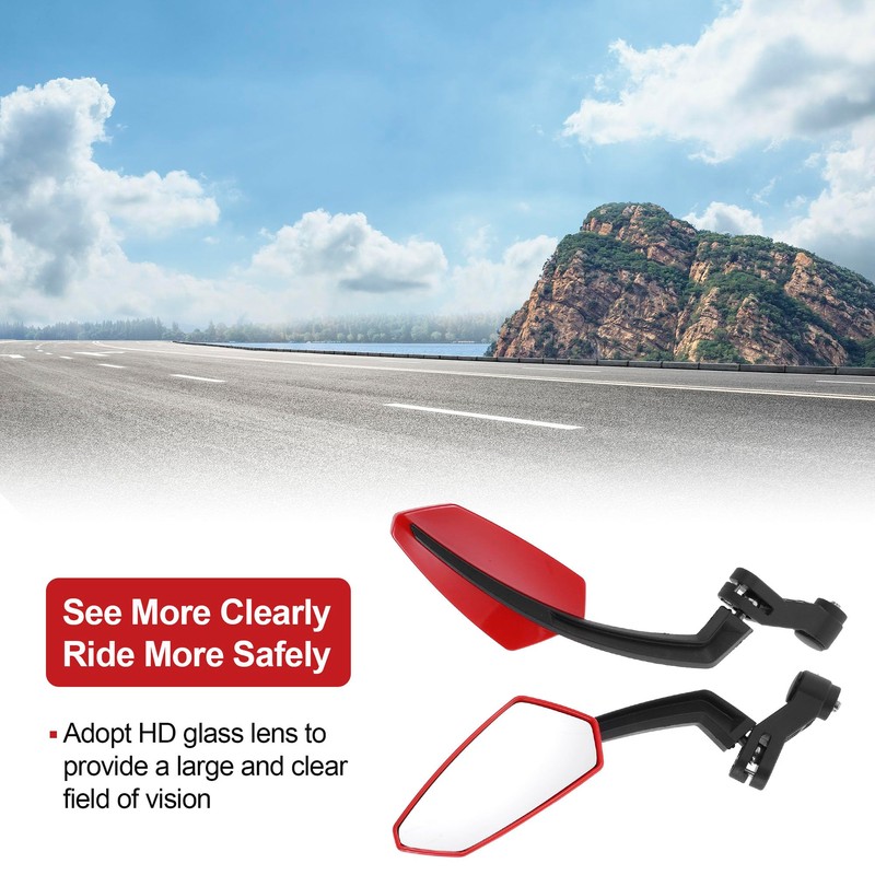 ACROPIX M8/M10 Motorcycle Rear View Mirrors Bar End Side Mirrors