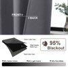 Gwine 24 Inch Long Tier Curtains for Small Window, Short