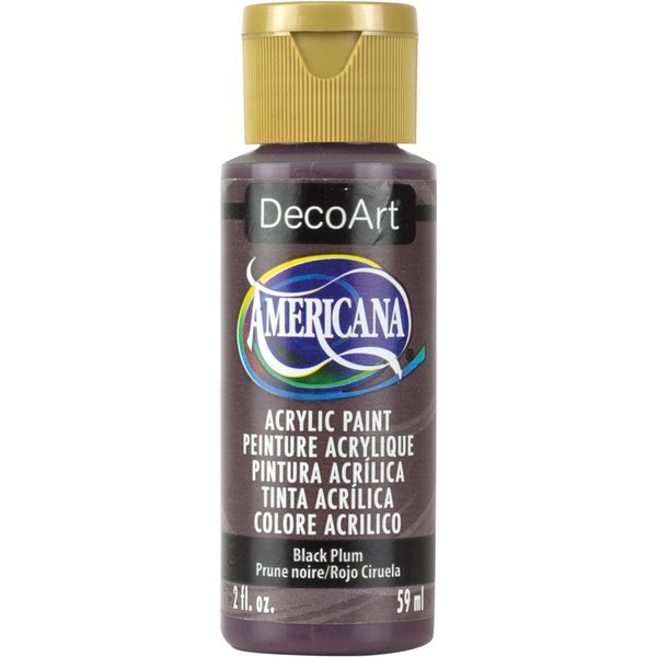 DecoArt Americana Acrylic Multi-Purpose Paint, Black Plum