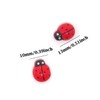 Honbay 100PCS 10x13mm Flatback Self Adhesive Tiny Wooden Ladybug Embellishments