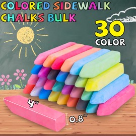 Bkpvr 150 Pcs Jumbo Cone Shaped Multicolor Washable Chalk Set for Kids, Non-Toxic, Dust-Free, Ideal for Sidewalks, Driveways, Playgrounds