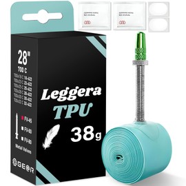 Geartle TPU Reguera Inner Tube, Ultra Light, 700 x 18-32C, Road Bike, Aluminum Valve, Presta Type, 1.8 inches (45/60/80 mm) (1.8 inches (45 mm)
