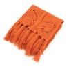 HEYO Ladies Winter Cosy Warm Scarf with Fringe HSD01, orange