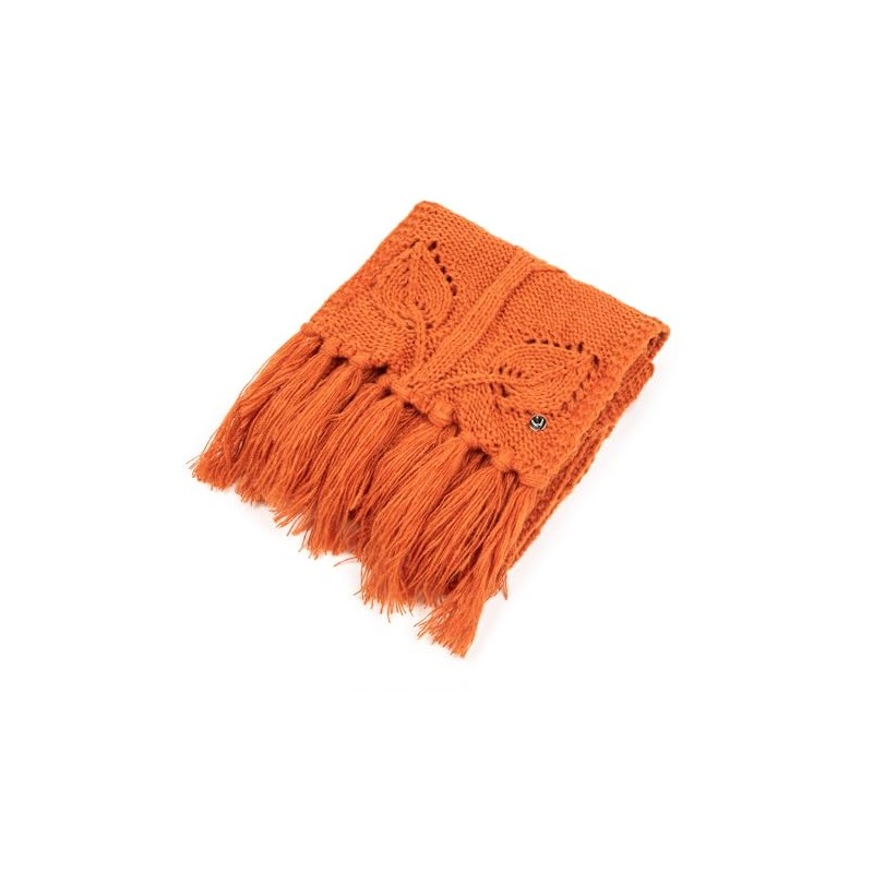 HEYO Ladies Winter Cosy Warm Scarf with Fringe HSD01, orange