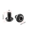 uxcell M3x5mm Button Head Hex Socket Cap Screw Bolt Black