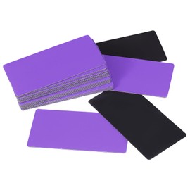 PATIKIL Dry Erase Magnetic Labels, 40 Pcs Magnets Labels Stickers Name Tags for Locker Toolbox Shelving Refrigerator Whiteboard Classroom Office, 4"x2", Purple