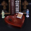 WHLHMK Resin Heart Prayer Bowl, Prayer Small Dough Bowl with