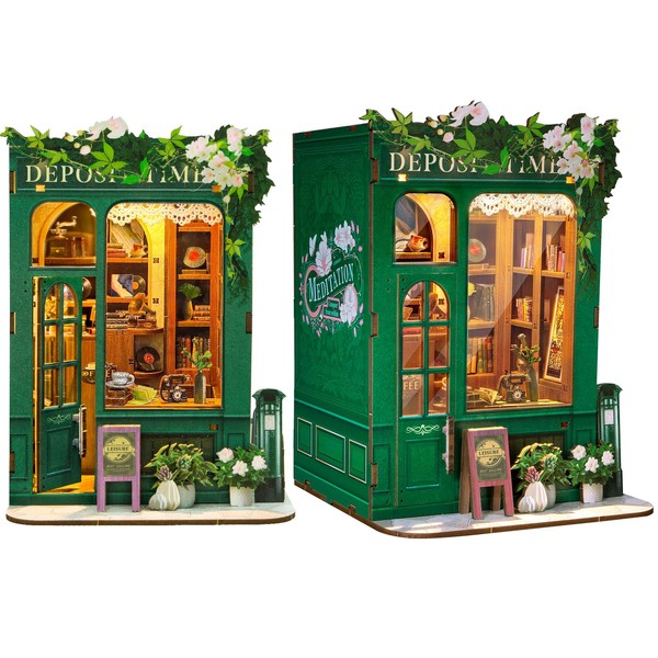 RONSTONE Book Nook Kit - DIY Dollhouses Miniature House with