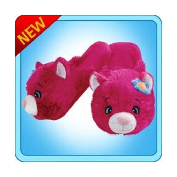Pillow Pets Authentic Flower Power Cat Slippers Small Toy Gift